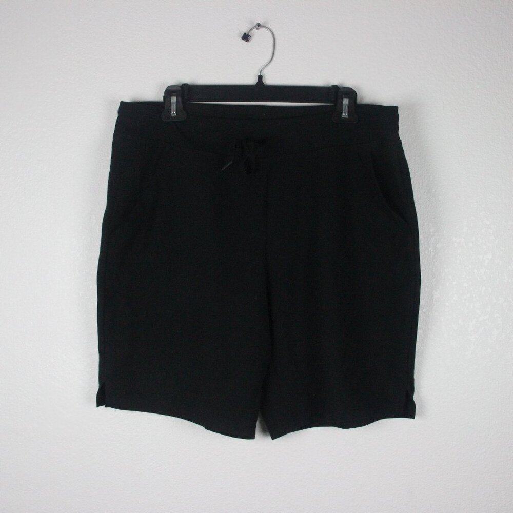 BUNDLE, 3 Shorts, Women's L, [1 Athletic Works Black, 1 Marika Blue and 1 Nautic